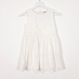 Mini Boden White Eyelet Broderie Dress
